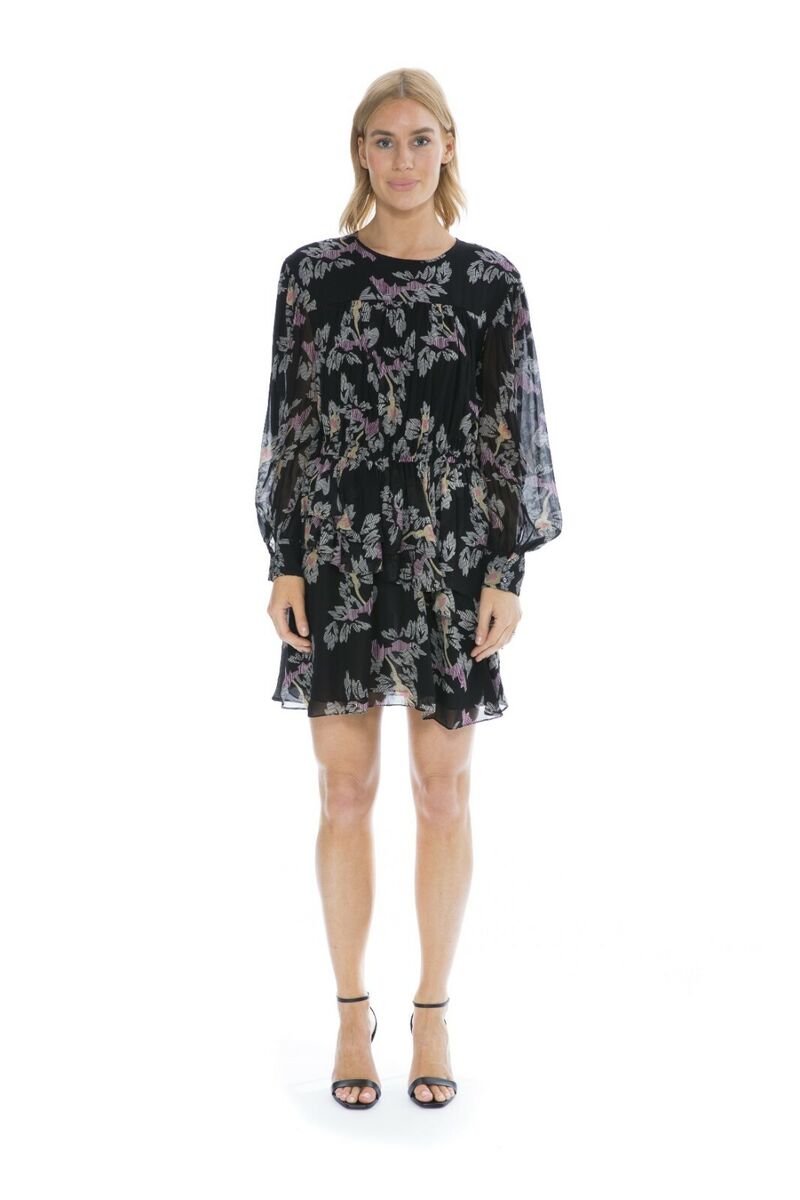 🖤 ISABEL MARANT Etoile Black Floral Print JAVA Ruffle 🖤 ISABEL MARANT Etoile Black Floral Print JAVA Ruffle