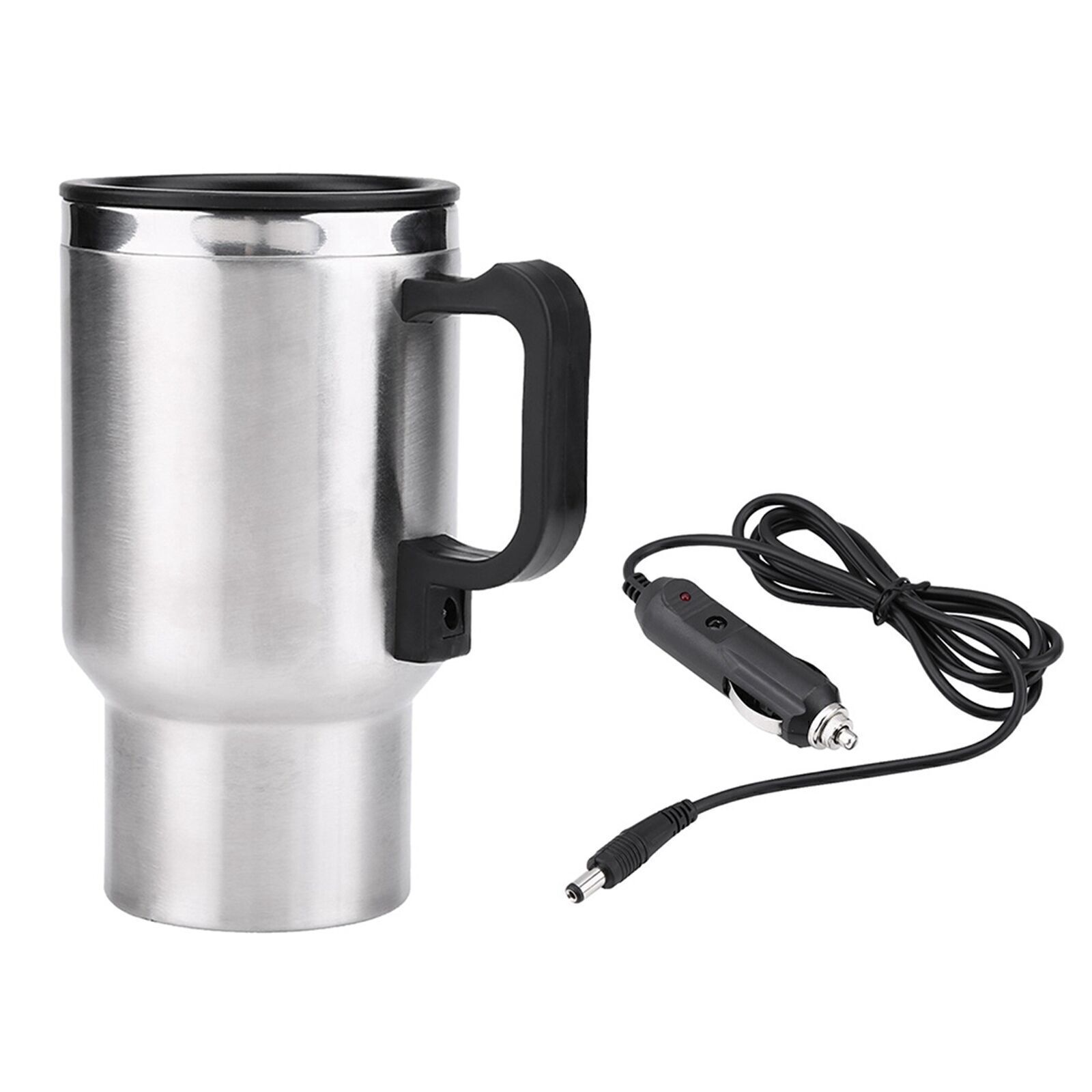 12V 450ml Electric Incar Stainless Steel Travel Heating Cup Coffee Tea Car