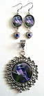 ***BLUE WREN BIRD & BLUE HEART EARRINGS & PENDANT SET - BRAND NEW***