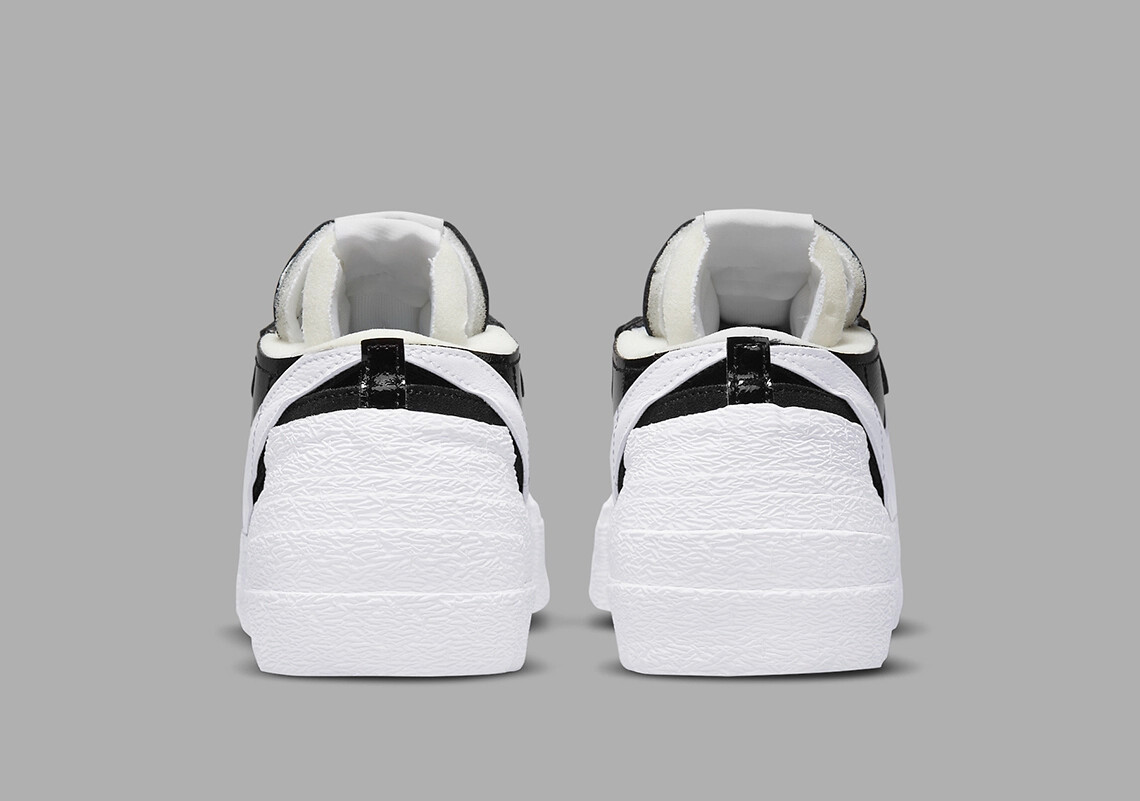 Nike Blazer Low Sacai Black White Patent Leather DM6443-001 Nike Blazer Low Sacai Black White Patent Leather DM6443-001