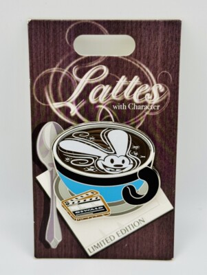 Disney Pin 2023 DLR Disney Parks Latte Series Oswald The Lucky Rabbit LE 3000