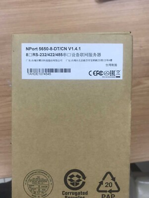1PC New MOXA NPORT5650-8-DT 8-port Serial Server Expedited Shipping