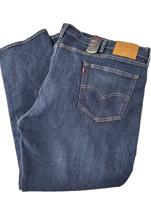 Levi's  Men's Flex Premium  502 Taper Fit Stretch Denim Jeans Size 50/32