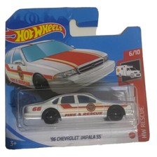 HOT WHEELS (WHITE) 96 CHEVROLET IMPALA SS HW RESCUE (SHORT CARD) 227/250 GTB12