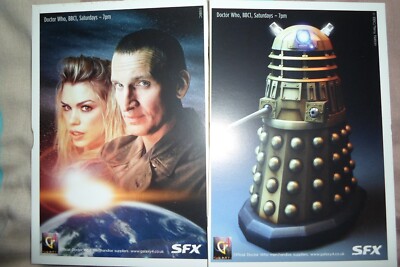 Doctor who postcard set from SFX magazine 2 post cards