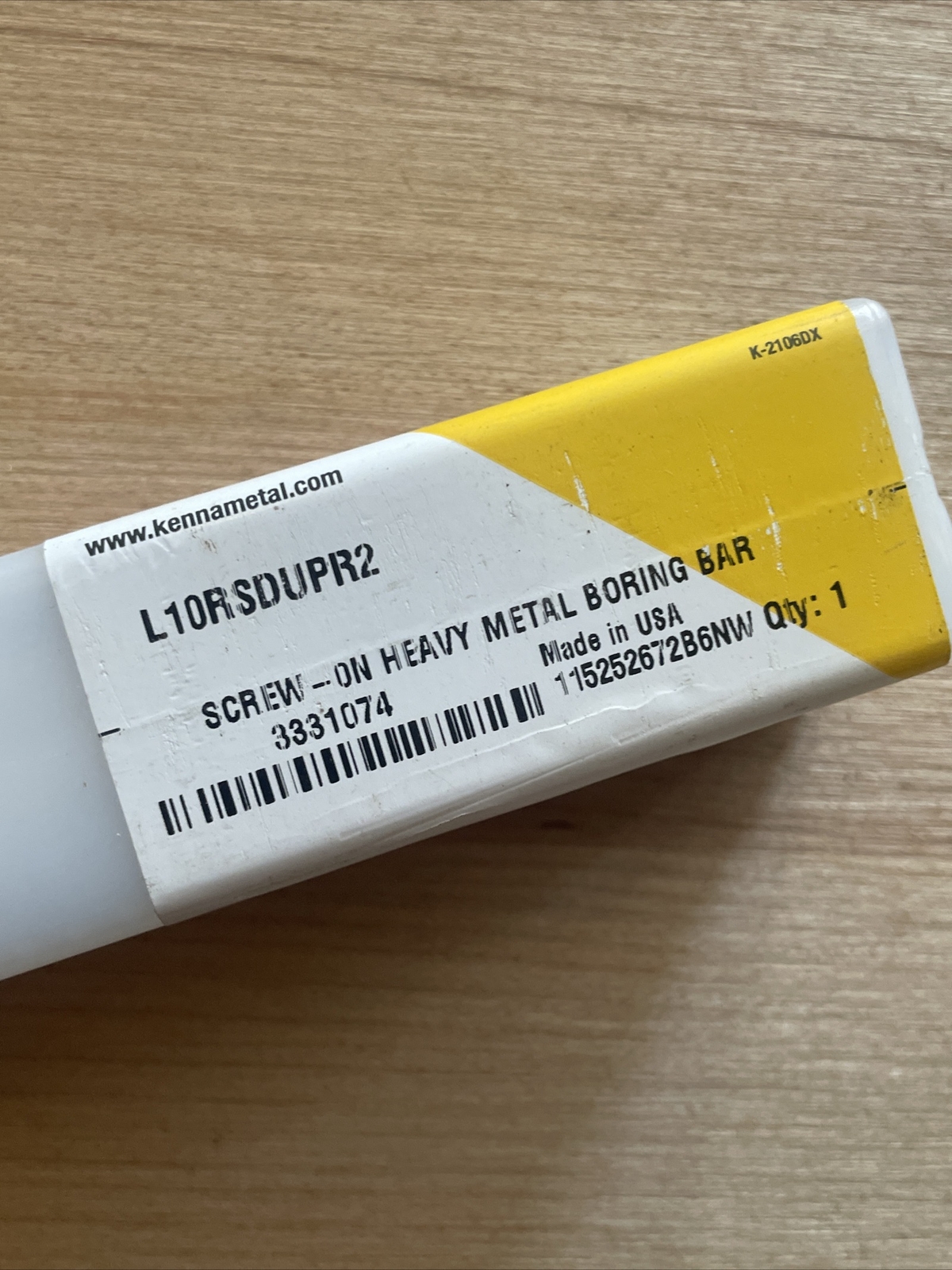 5/8” kennametal Boring Bar 3331074 l10rsdupr2 Heavy Metal boring bar