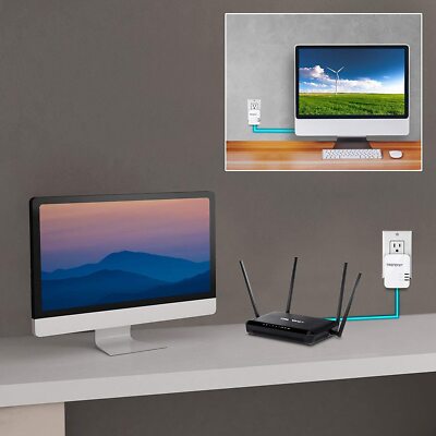 TRENDnet Powerline 1300 AV2 Adapter Kit, TPL-422E2K RENEWED | eBay