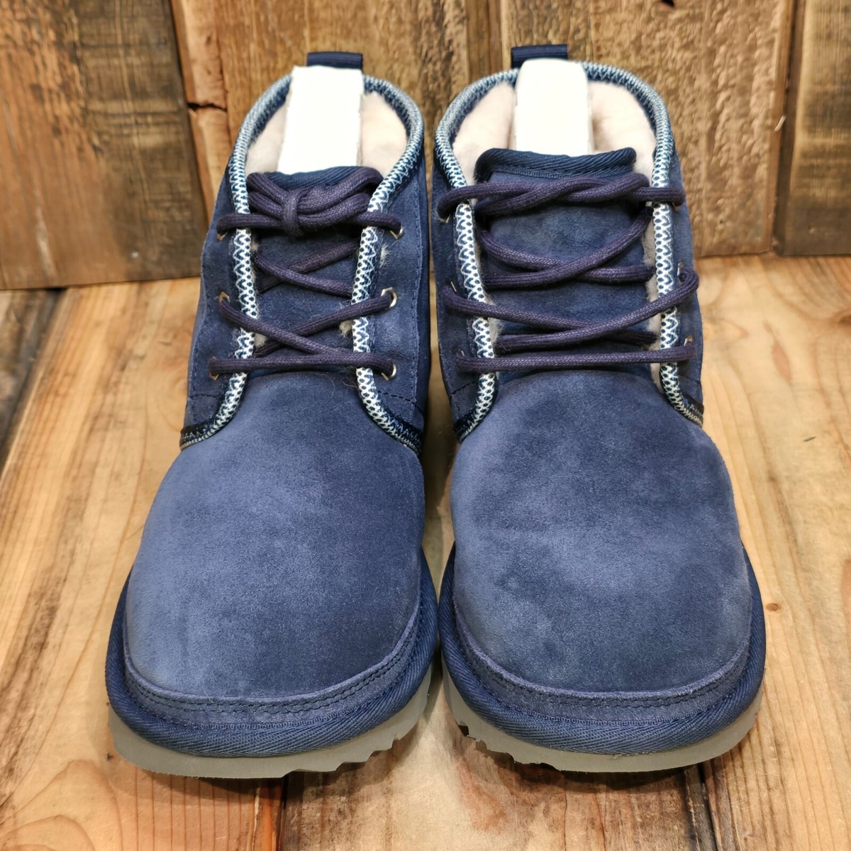 UGG NEUMEL II TASMAN CHUKKA SHOE BOOT BLUE SUEDE WOOL BIG KIDS US  WOMENS