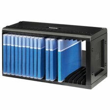 Hama 20 Cd Rack - Plastic Storage Box Fitting 20 Cds In Cases BLACK New