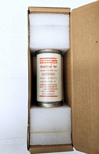 FERRAZ SHAWMUT ~ A240R4R ~ Amp-trap® Current Limiting Fuse ~ 2.4kV 2400V 4R NEW - Picture 2 of 3