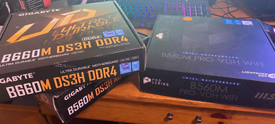 3 Lot Broken/Not working Msi/Gigabyte Intel Motherboards (please read desc)