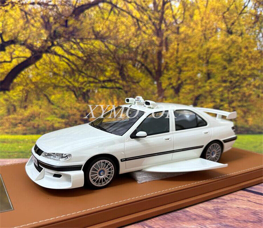 VEHICLE Art 1:18 Peugeot 406 TAXI REF 684 Resin Diecast Car Model Gifts  White