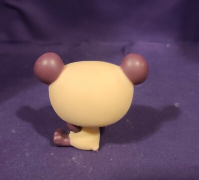 Littlest Pet Shop #822 Panda Bear Cream Purple Blue Cloud Eyes