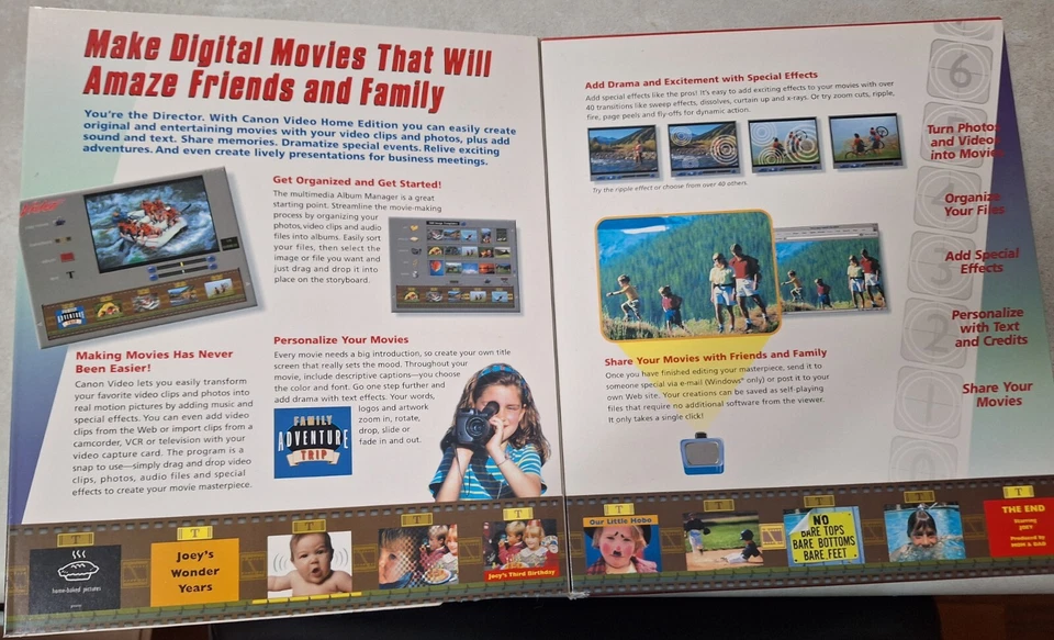 Vintage CANON VIDEO HOME EDITION, PC/MAC Software WINDOWS 95, 98, 2000 & MAC OS - Image 3 of 4