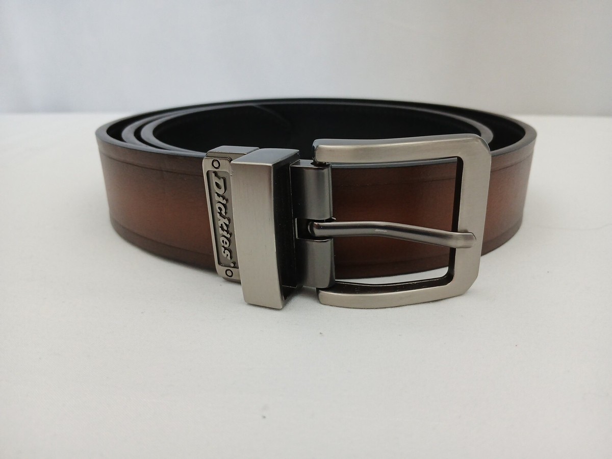 Dickies Brown Leather Belt 1 7/16
