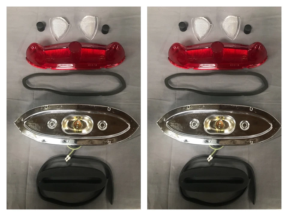Par de conjuntos completos de luces traseras Ford 1951 Foto 3 de 4