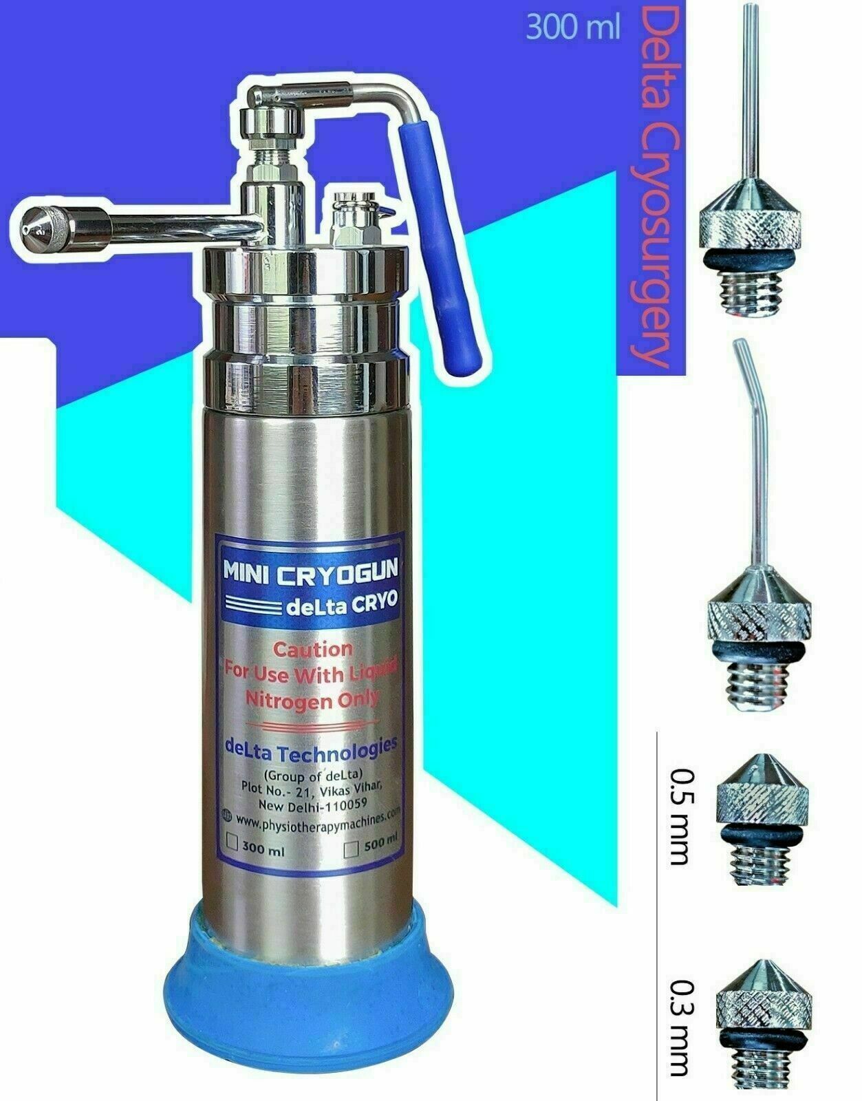 Mini Cryo 300ml can liquid nitrogen spray for dermatology with