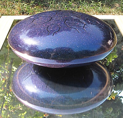 EDELSTAHL Zungentrommel - Handpan - VibeDrum-P - Stardust - 2 Seiten / 2 Skalen