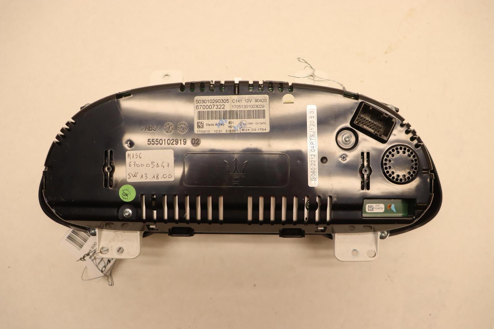 2014 MASERATI QUATTROPORTE GTS INSTRUMENT CLUSTER GAUGE SPEEDOMETER OEM