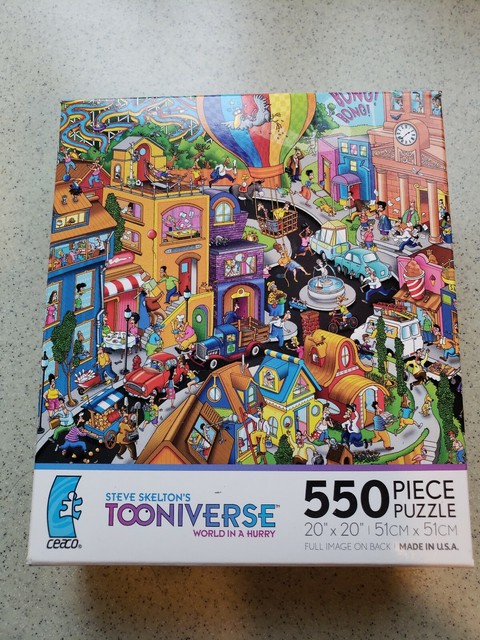 Ceaco By Steve Skelton Tooniverse World In A Hurry 550 Piece Puzzle 