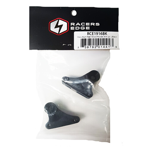 Racers Edge Aluminum Rear Shock Rocker Arm Set (Black) - Traxxas Revo RCE1916BK - Picture 2 of 2