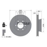 Textar 2X Bremsscheibe Vorne Ø300 Mm InnenbelüFtet FüR Mercedes-Benz Sprinter