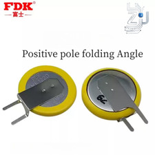 ML1220 FDK 3V Pulsante Ricaricabile Batteria Palo Positivo Angolo Pieghevole 1 Pz Nuovo