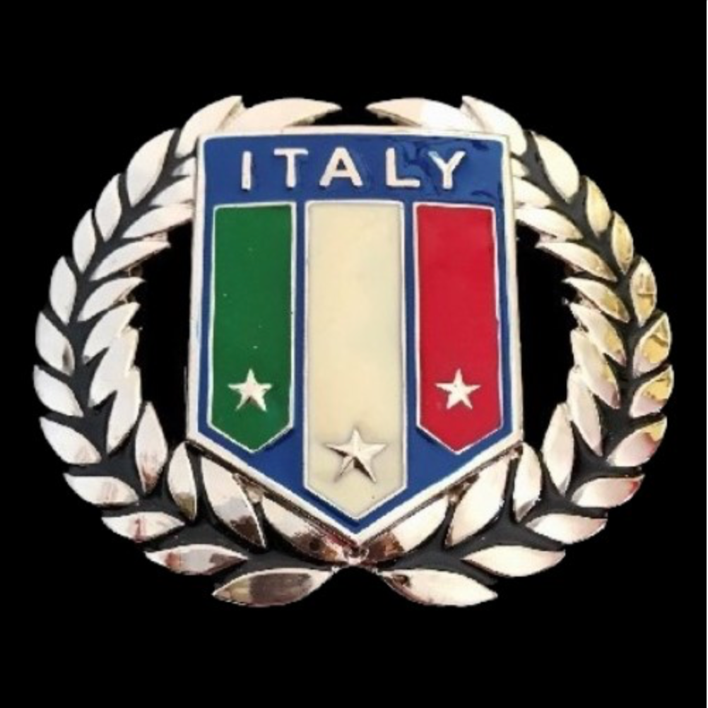 Italian Flag Soccer Champions Belt Buckle - Team Italia Pride-image