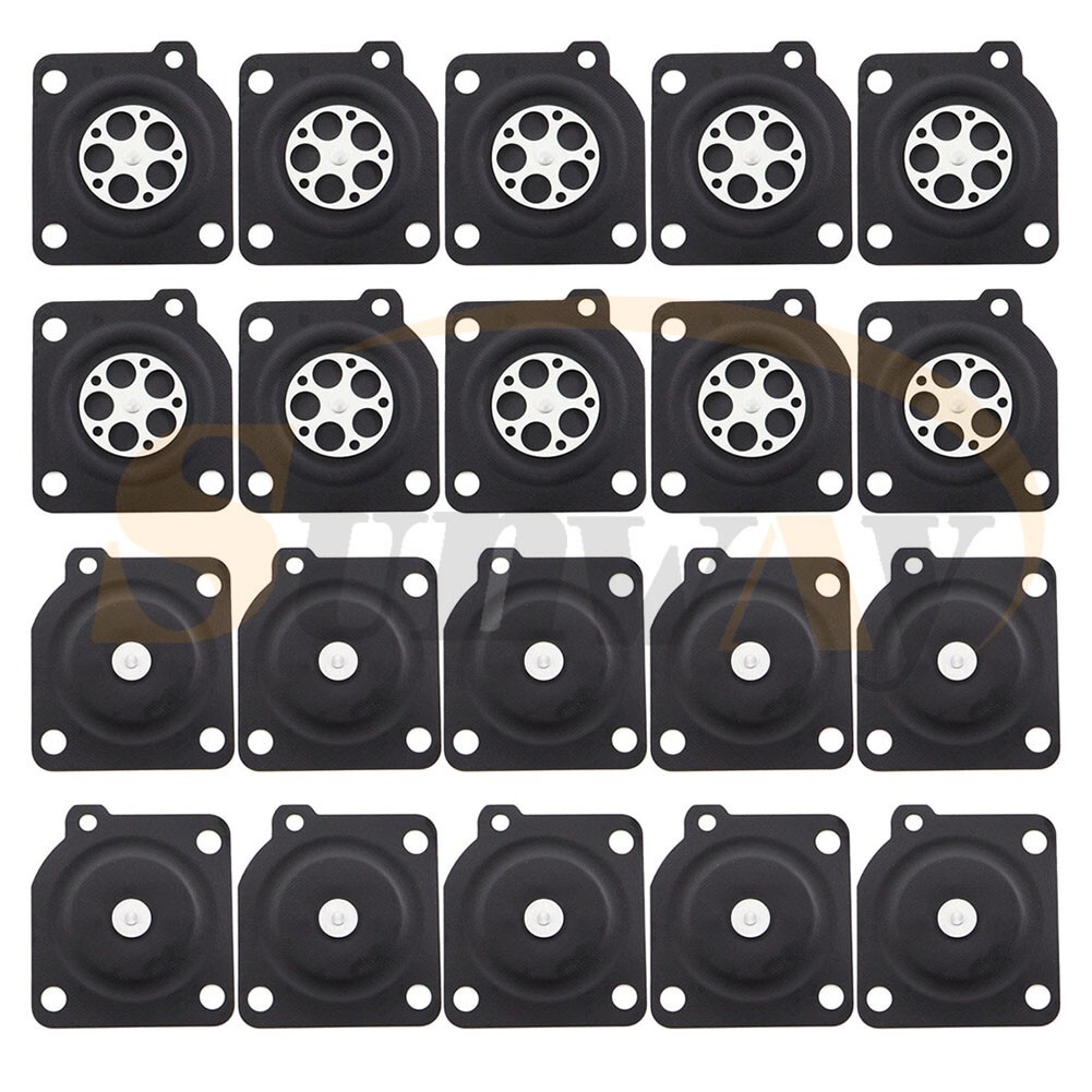 20x Carburetor Metering Diaphragm Repair Set For Zama C1U Carb A015010 Black