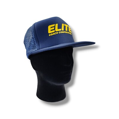 #ad Vintage ELITE Coach Corporation Mesh Trucker Snapback Hat Cap $14.40