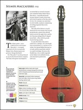 Django Reinhardt Selmer guitar article + Mike...