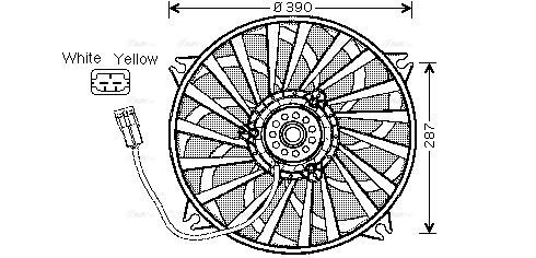 CN7526 AVA Fan FIT CITROEN C5 (2001) 2.2 HDI
