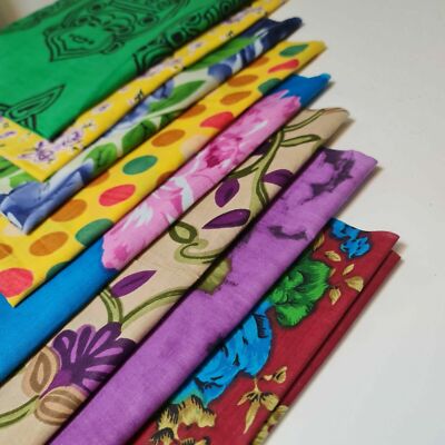 8 Stck. 100 % Baumwolle Druck Blumenmuster Stoff Verschiedene Vorgeschnitten 50X50 Fett Viertel Konvolut 
