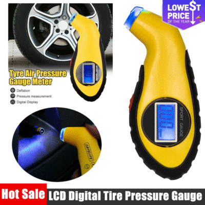 LCD Digital Tire Air PSI Pressure Guage Auto Car Truck Meter Tester ...