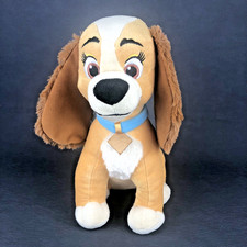 Disney Store Lady And The Tramp 12" Plush Dog Stuffed Animal Cocker Spaniel Nice