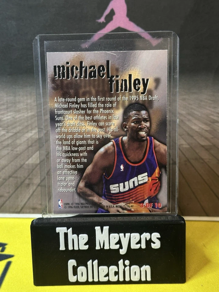 1996-97 Metal Michael Finley Steel Slammin' #3🔥💎🔥 - Image 3 of 3