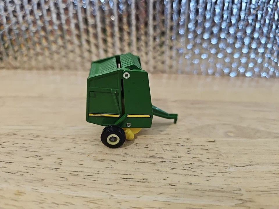 John Deere ERTL Tractor + 535 Round Hay Baler 1:64 Scale DieCast Lot Of 4  - Image 4 of 4