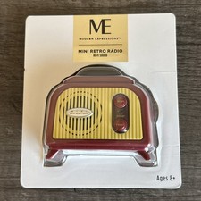 Modern Expressions Mini Retro Radio FM Hi-Fi Sound Auto Scan Small Radio