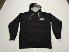 New York Jets NFL Antigua Black Stitched Pullover Hoodie Size Medium