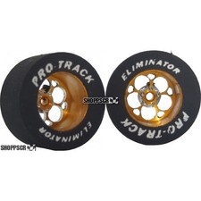 Pro Track Magnum 1-1/16 x .500 Gold Drag Rear Wheels for 3/32 axle