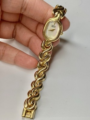 Vintage Citizen Elegance Lady s Quartz Watch Gold Tone Mother of Pearl Bracelet