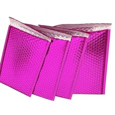 500 000 Glamour Metallic Pink Poly Bubble Mailers Envelopes Bags 4x8