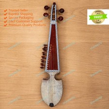 New Musical Instrument Brown Kashmiri Handpaint Rubab 4 Main String With Bag