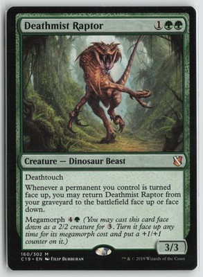 Deathmist Raptor Lightly Played Commander 2019 Magic: The Gathering