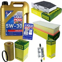 Mann Inspektionspaket 5L Liqui Moly Longlife III 5W-30 FüR VW Golf V 2.0 GTI EOS