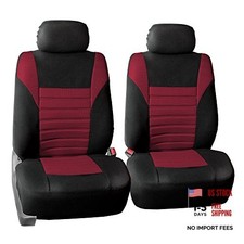 Car Seat Covers Premium 3d Air Mesh - Low Back Car Seats Burgundy Front Set