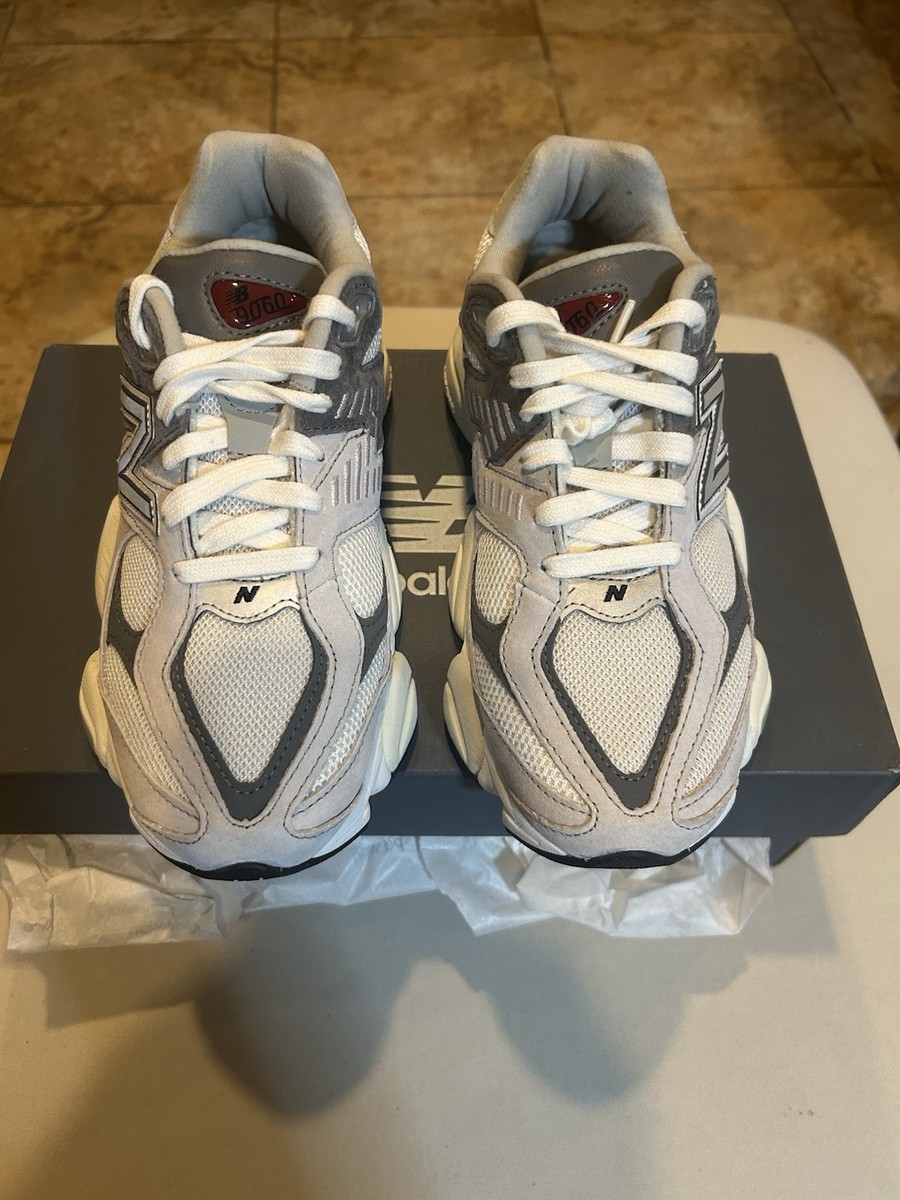 New Balance 9060 Raincloud Grey White Suede Mesh Sneakers U9060GRY