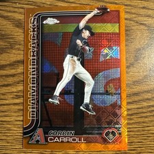 Corbin Carroll 2025 Topps Chrome Logofractor Edition. 17/25 Image Variation