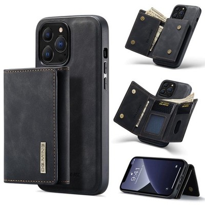 Für iPhone 13 Pro DG.MING M1 Serie Stoßfeste Hülle für Multi-Card Wallet