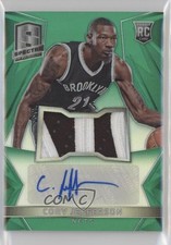 2014 Panini Spectra Rookie Jersey Green Prizm 1/5 Cory Jefferson #131 Auto ly9